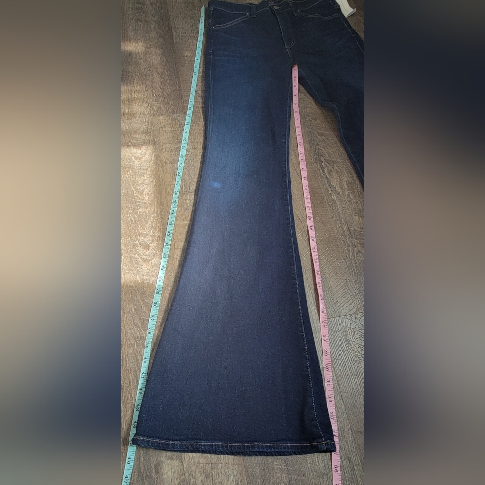 Citizens Of Humanity Chloe Mid Rise Super Flare Jean's Women's 28 Dark Blue Wash - Picture 12 of 16